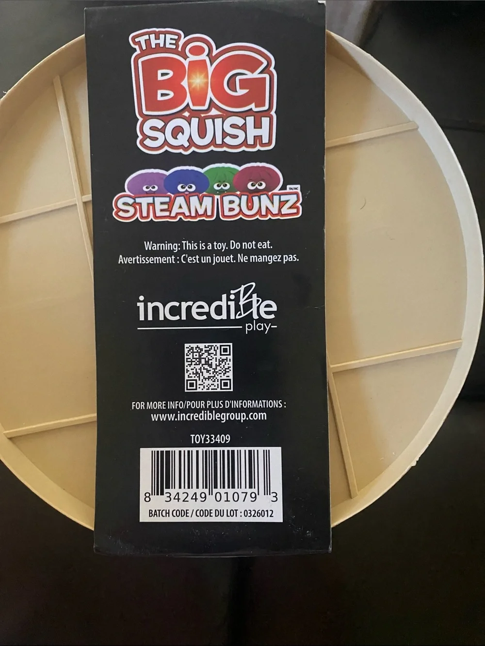 The Big Squish Steam Bunz Mystery Color Squishy Toy - Beige
